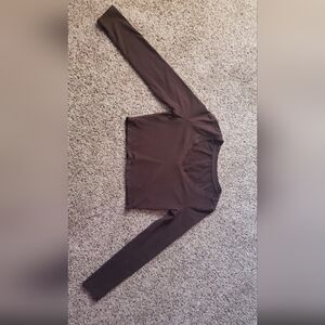Brown crop top